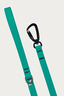 Поводок 25 мм (биотан) алюминиевый карабин, тиффани